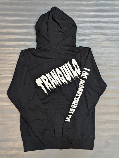 Tetsuya Naito Zip hoodie  (Reprint Edition / Black× White)