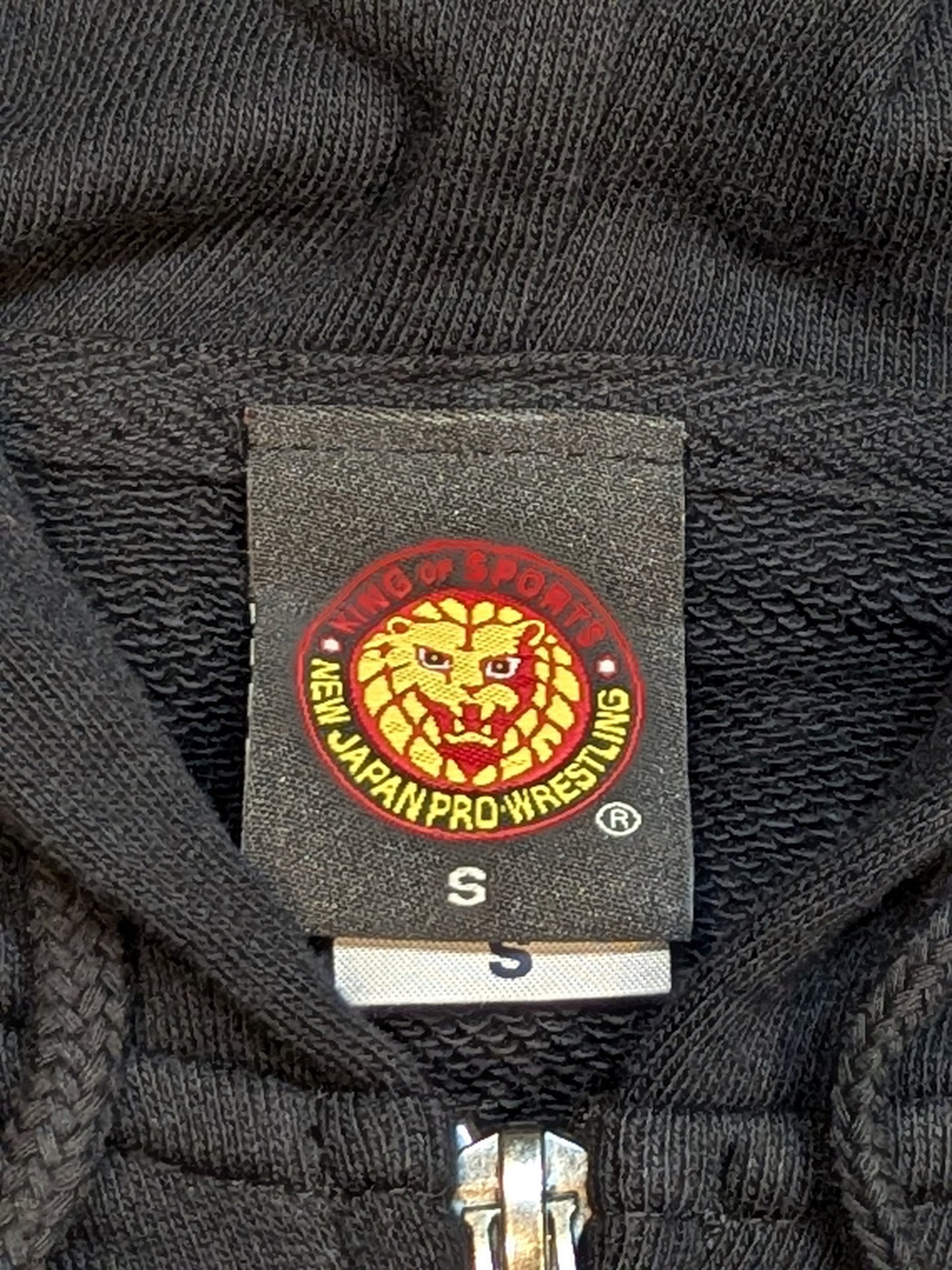 Tetsuya Naito Zip hoodie  (Reprint Edition / Black× White)