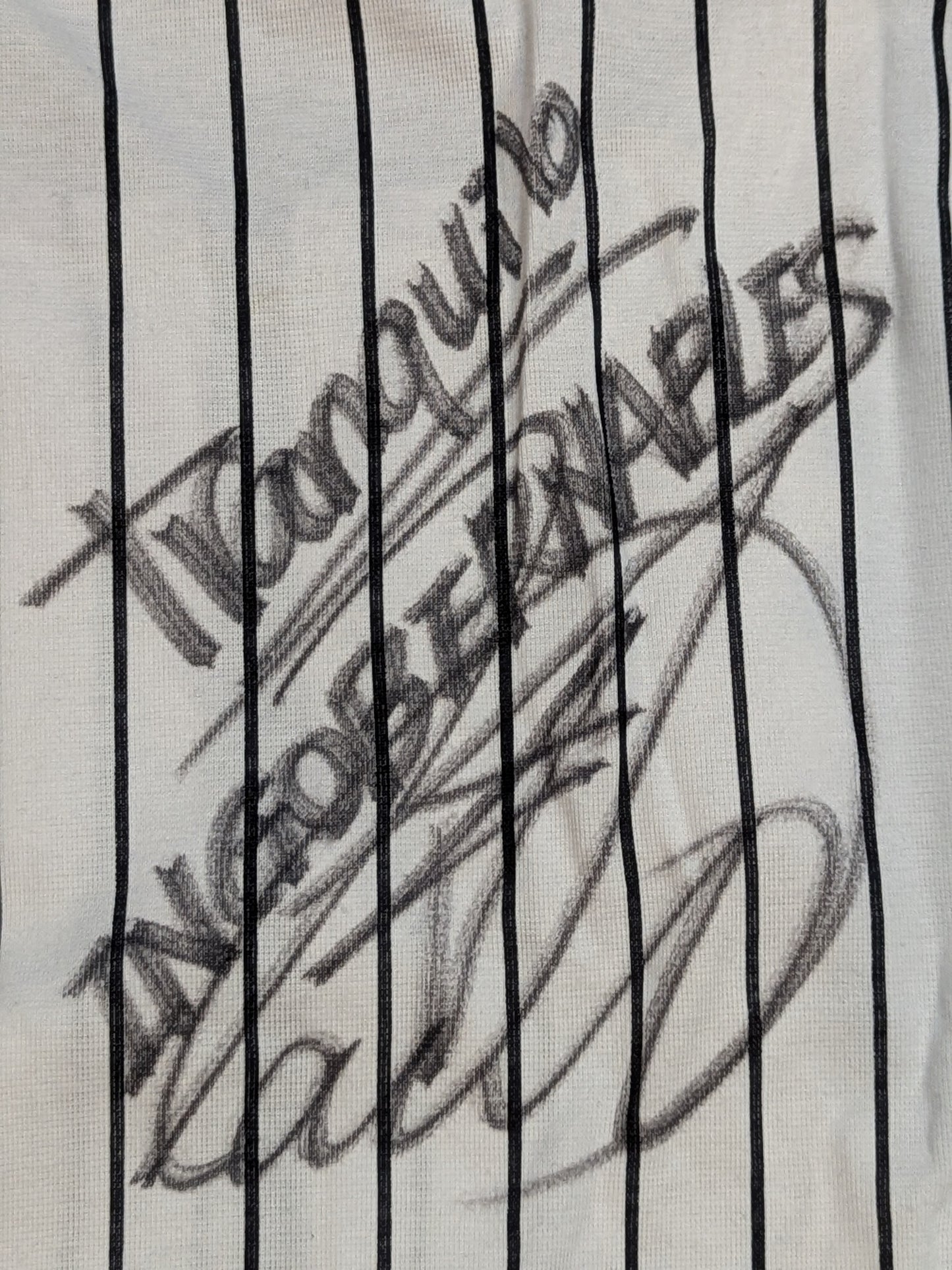 [4 fighters hand signed autograph L.I.J. Striped blouson