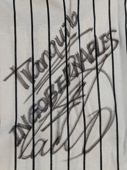 [4 fighters hand signed autograph L.I.J. Striped blouson