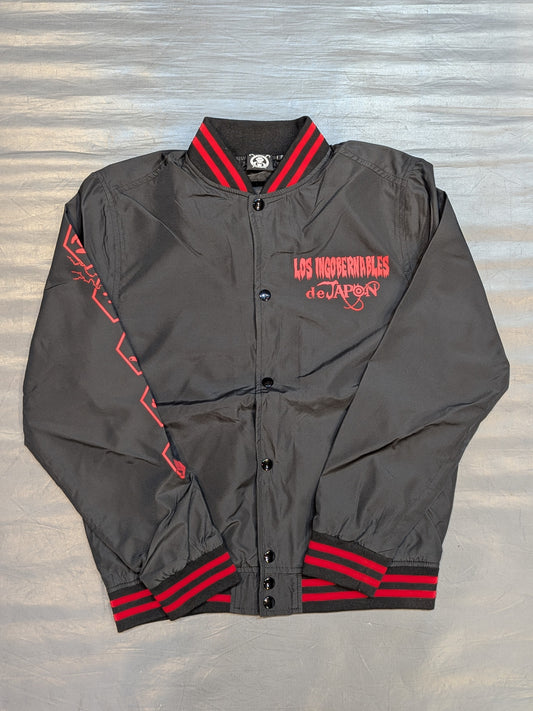 L.I.J. Lightweight Stadium zip-up jacket  (Black×Red)