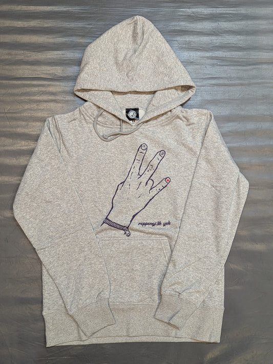 YOH Pullover hoodie  (Grey × Navy)