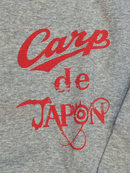 Hiroshima Toyo Carp × Tetsuya Naito "Carp de JAPN" Sweat Jacket (Gray)