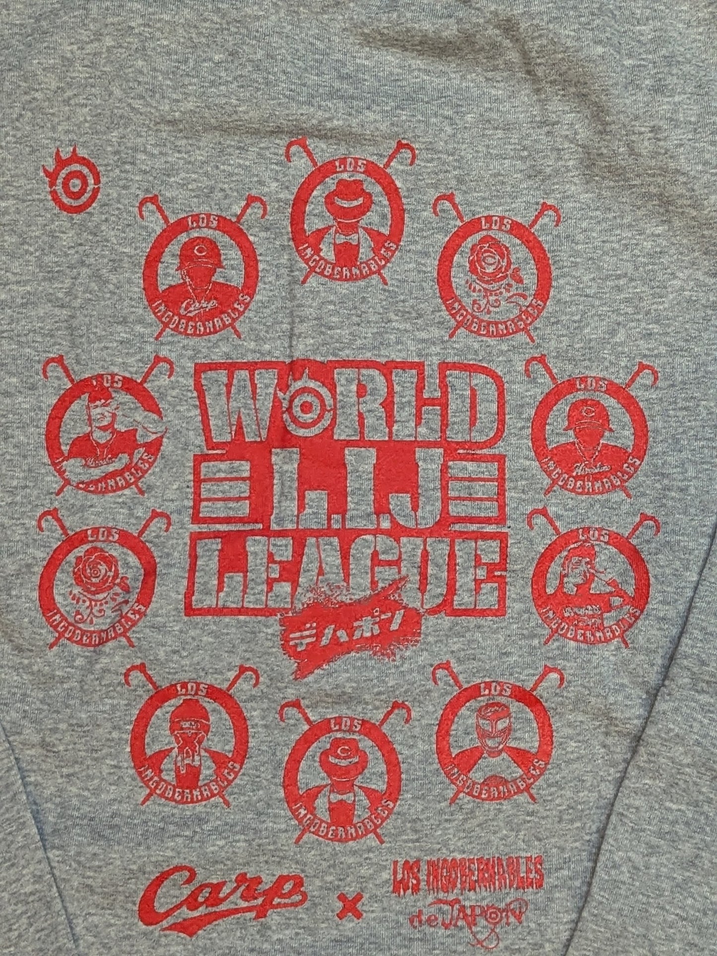 Hiroshima Toyo Carp × Tetsuya Naito "Carp de JAPN" Sweat Jacket (Gray)