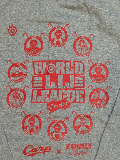 Hiroshima Toyo Carp × Tetsuya Naito "Carp de JAPN" Sweat Jacket (Gray)