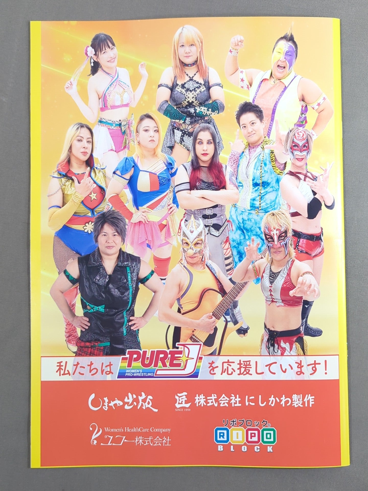 10選手直筆サイン入り】PURE-J女子プロレス オフィシャルパンフレット