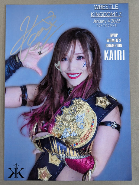 ★初代IWGP女子王座★ KAIRI 東京ドーム限定 直筆サイン入りポートレート