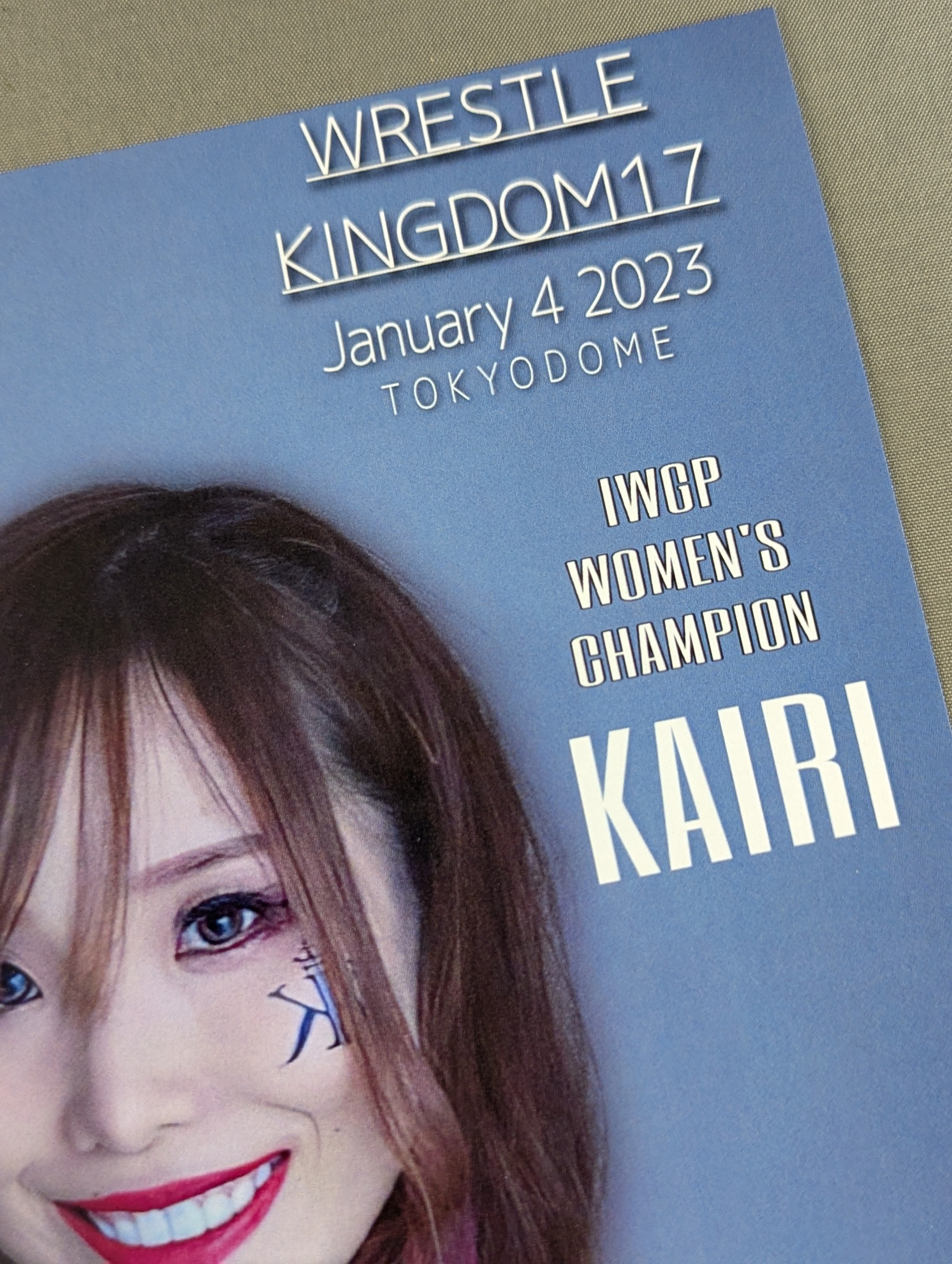 ☆初代IWGP女子王座☆ KAIRI 東京ドーム限定 直筆サイン入りポート