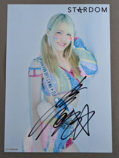 Mayu Iwatani  hand signed autograph  Starda Pro-Photo (W-6)