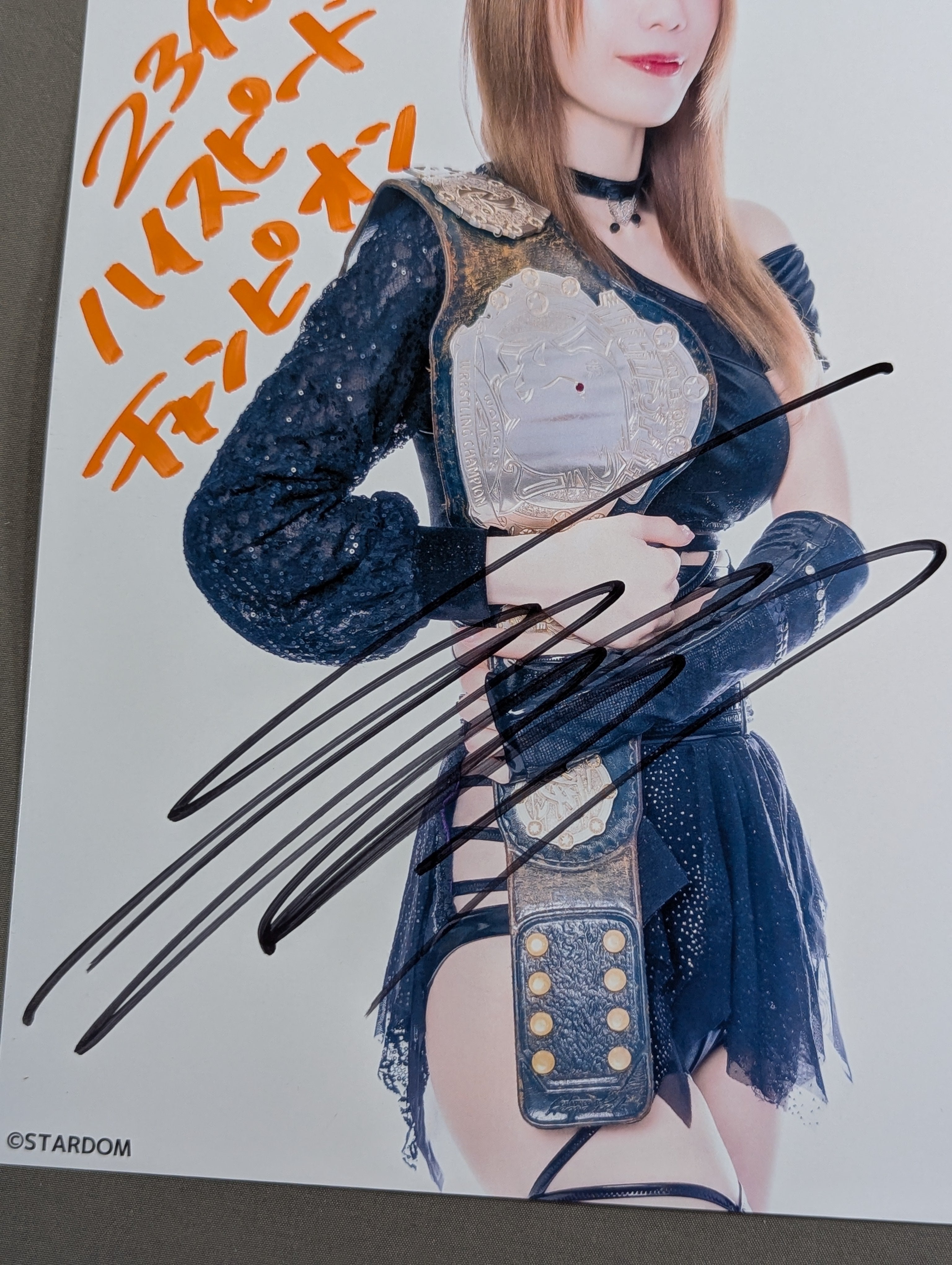 鹿島沙希 直筆サイン入り スターダムポートレート(N-1) – 闘道館