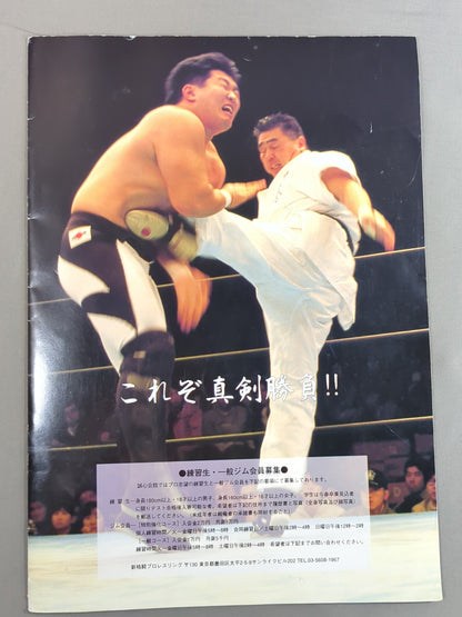 【Masashi Aoyagi hand signed autograph 】New Fighting Pro-wrestling  "RISING SUN"
