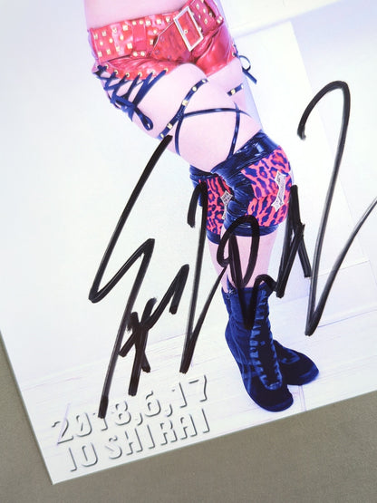 ★LAST MATCH OF STARDOM★ Io Shirai (Iyo Sky) hand signed autograph  Pro-Photo  (A-7) )