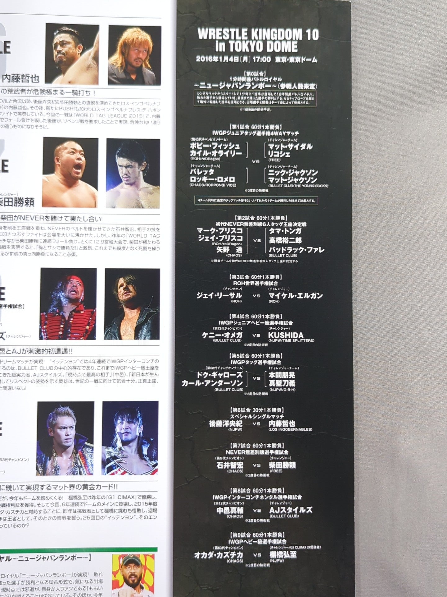 レッスルキングダム10 / WRESTLE KINGDOM 10