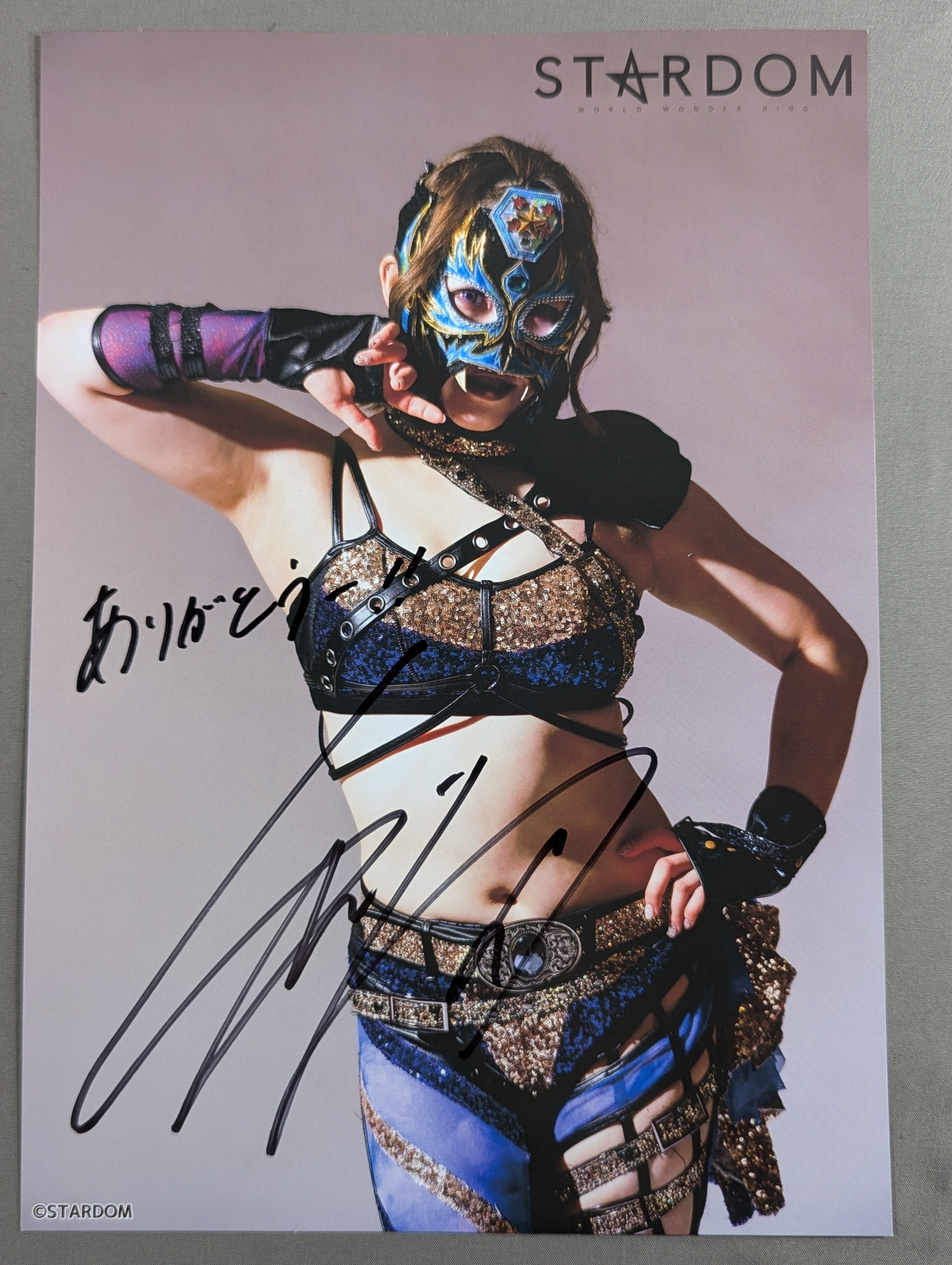 スターダム　スターライトキッド / 直筆サイン入りチェキ（キッドのコト好き？？） スターライト・キッド 直筆サイン入り スターダムポートレート(G-7