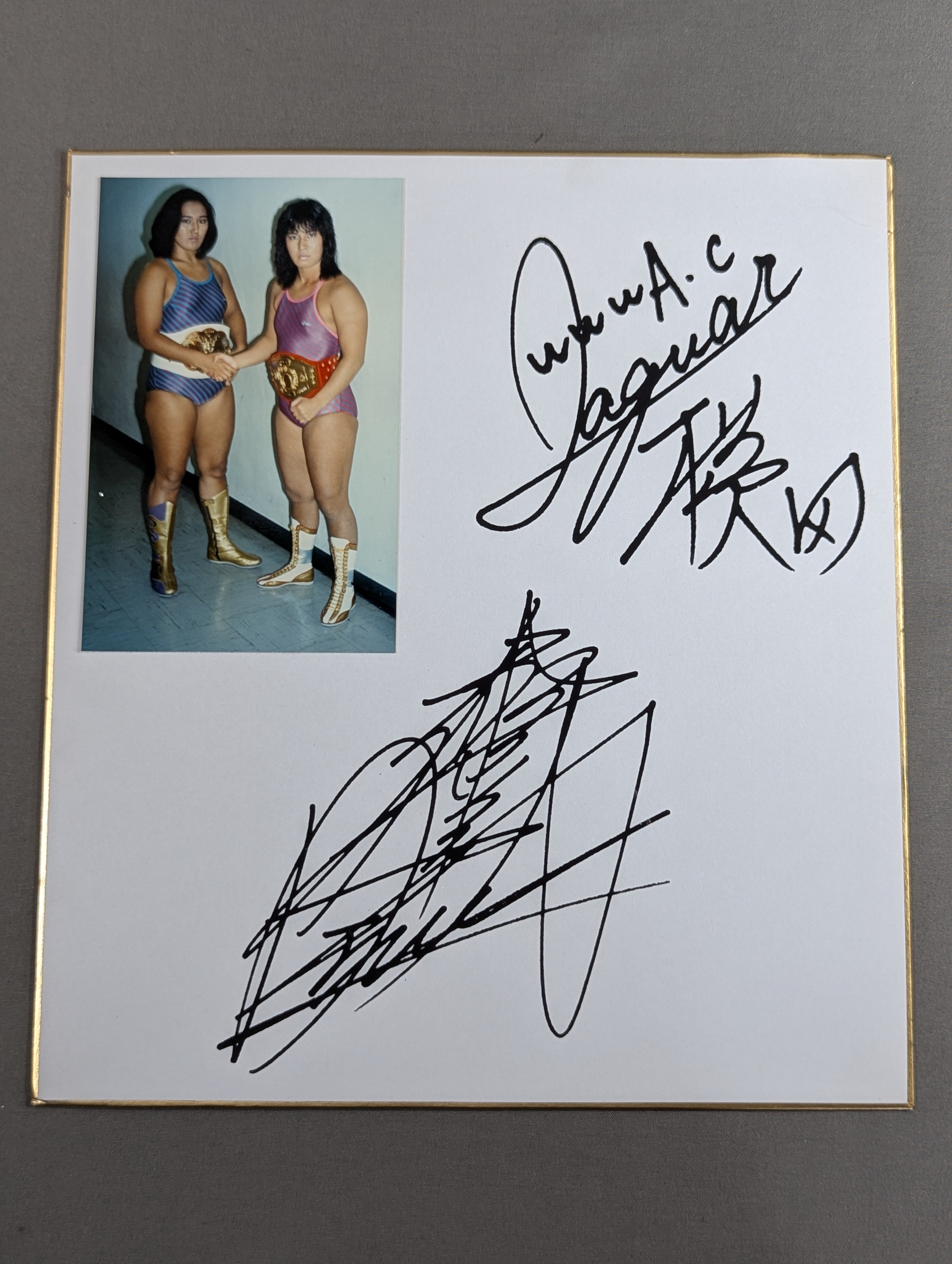 Jaguar Yokota & Masami Devil Autograph is printed (photo attached