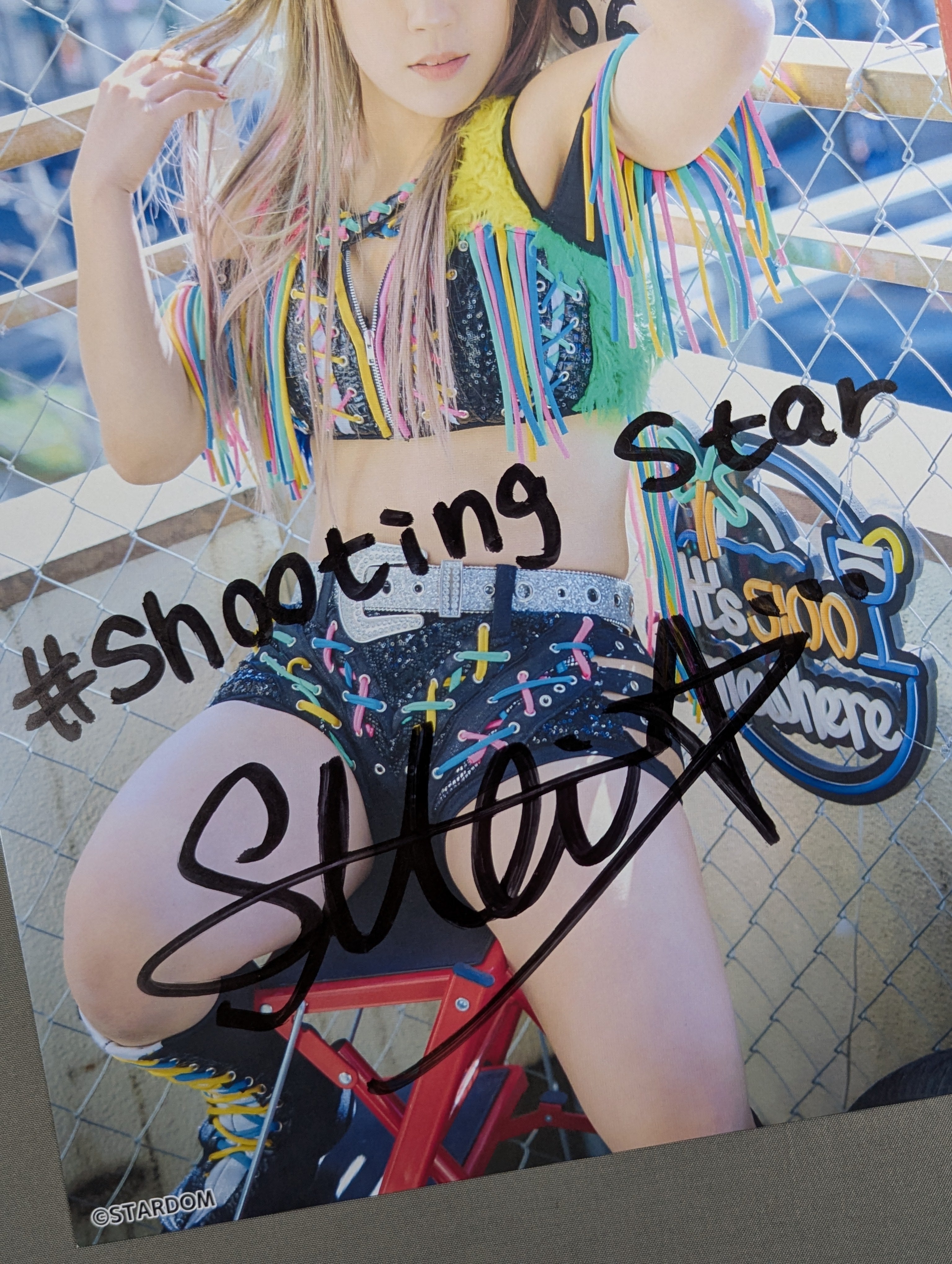 星来芽依 直筆サイン入り スターダムポートレート(B-3) – 闘道館