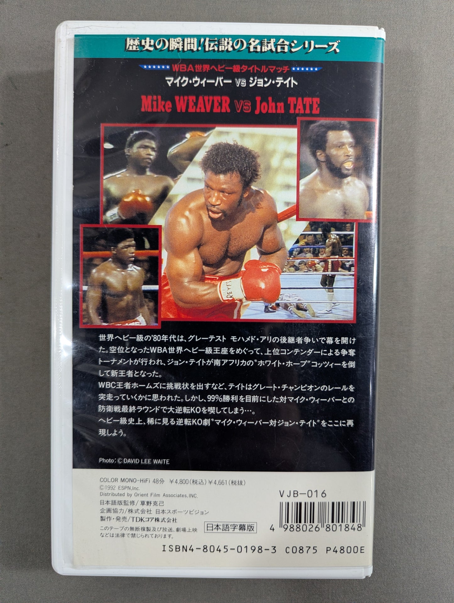 ★WBA世界ヘビー級タイトルマッチ★ マイク・ウィーバーvsジョン・テイト