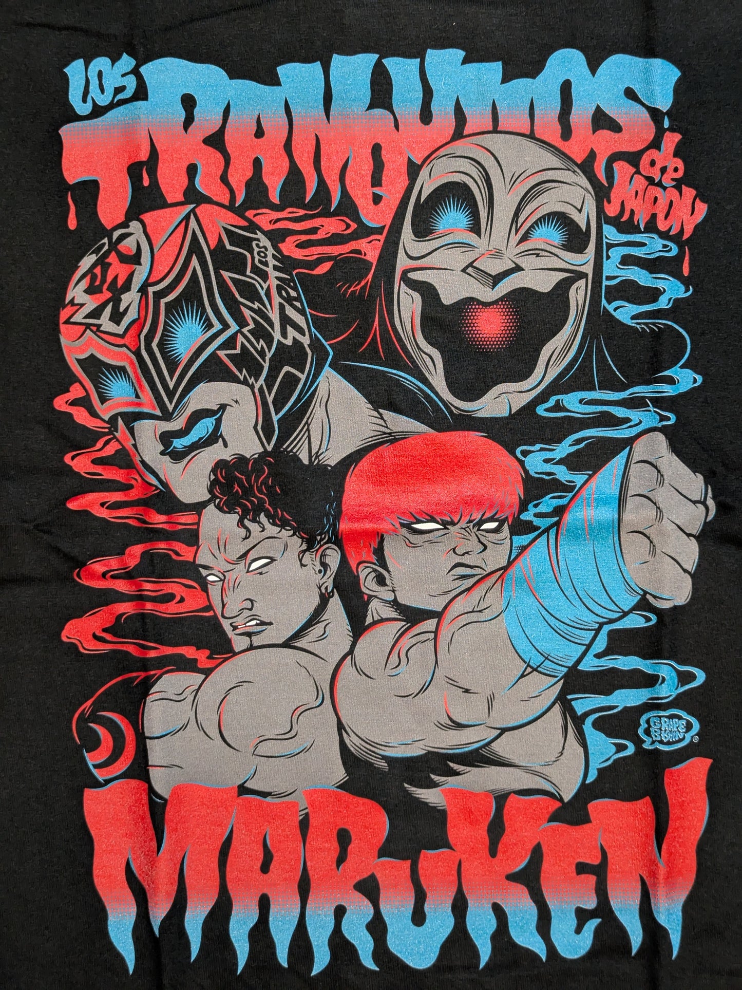 Naomichi Marufuji & Kenoh  vs BUSHI &XXXX GRAPE BRAIN T-Shirt