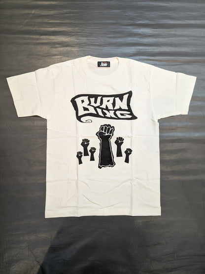 Kenta Kobashi  "BURNING Fist Thrust" T-Shirt (White)