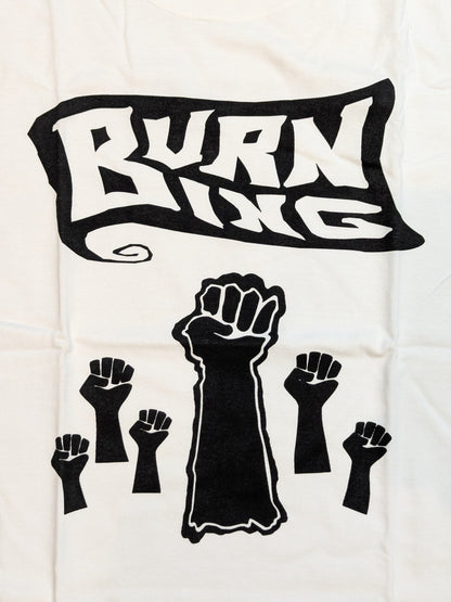 Kenta Kobashi  "BURNING Fist Thrust" T-Shirt (White)