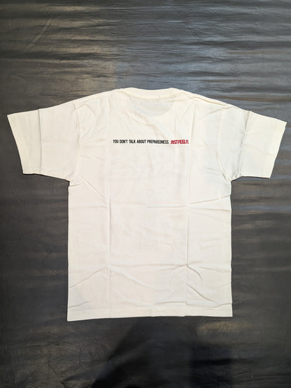 Kenta Kobashi  "BURNING Fist Thrust" T-Shirt (White)