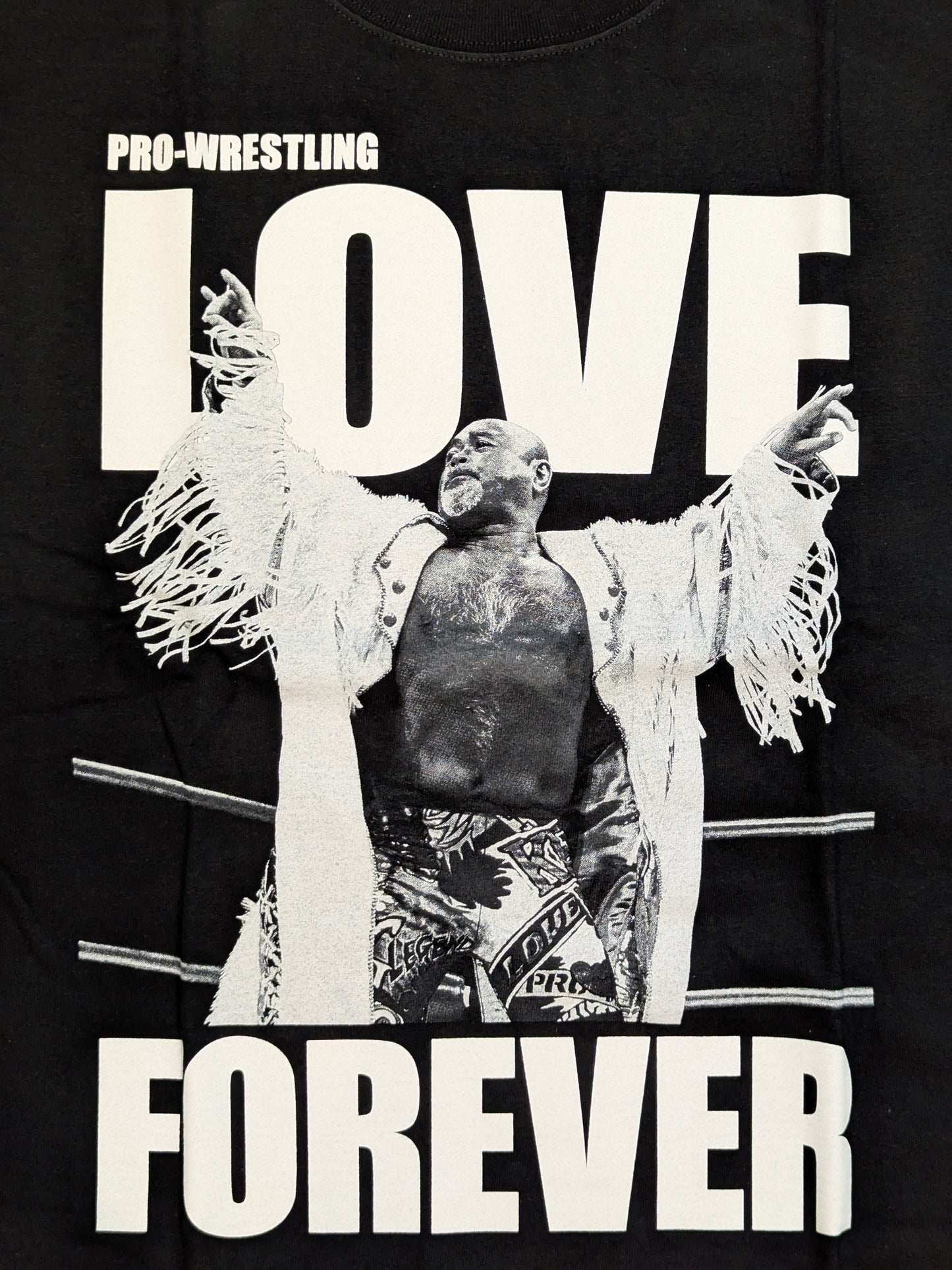 武藤敬司「プロレスLOVE FOREVER」Tシャツ(ブラック)