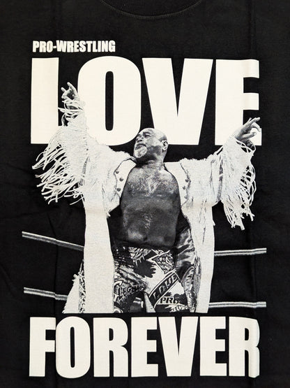 武藤敬司「プロレスLOVE FOREVER」Tシャツ(ブラック)