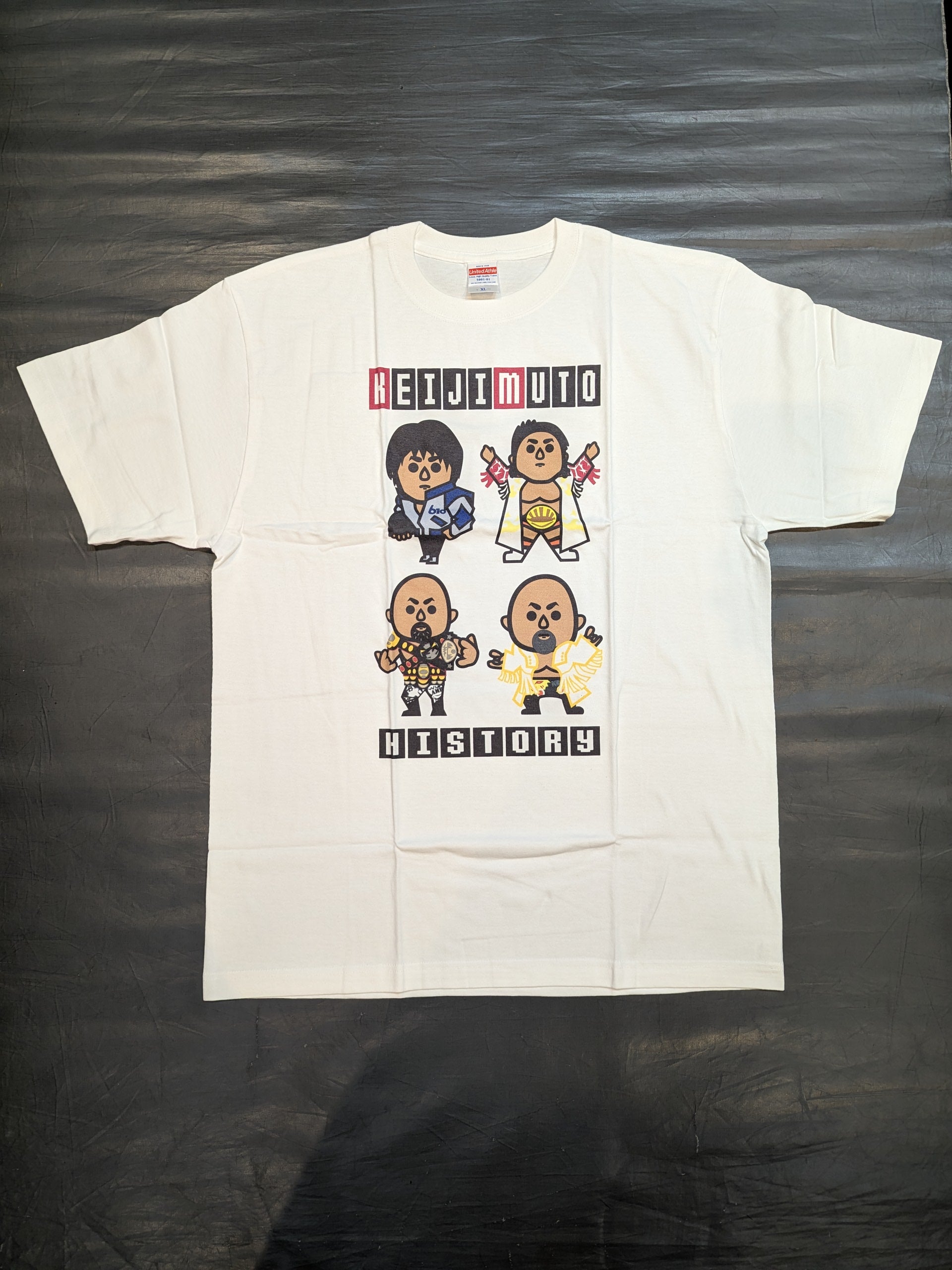 武藤敬司「KEIJI MUTO HISTORY」イラストTシャツ – 闘道館
