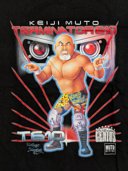武藤敬司「ターミネーター610」坂井永年氏イラスト Tシャツ