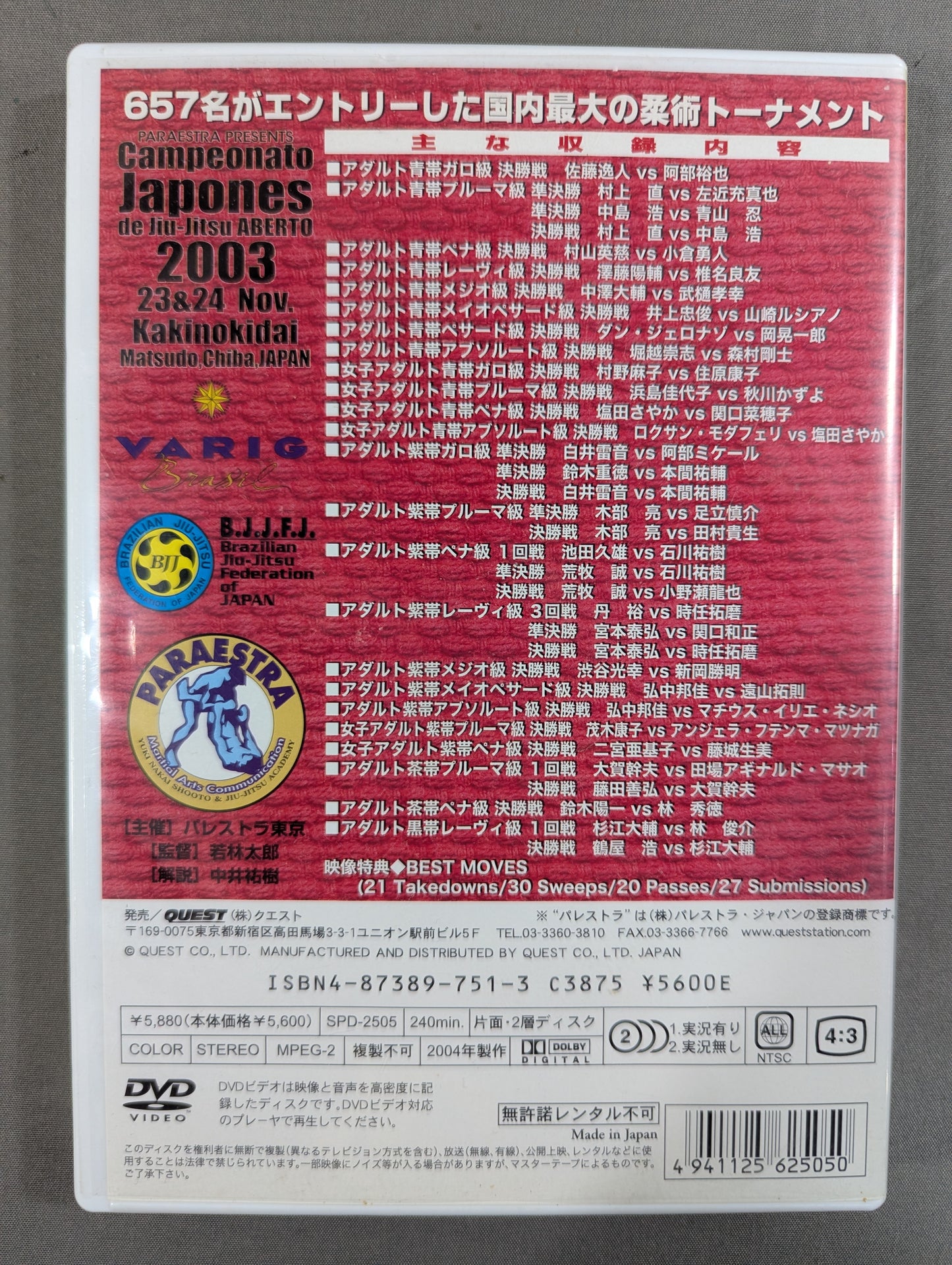 全日本ブラジリアン柔術オープントーナメント 2003