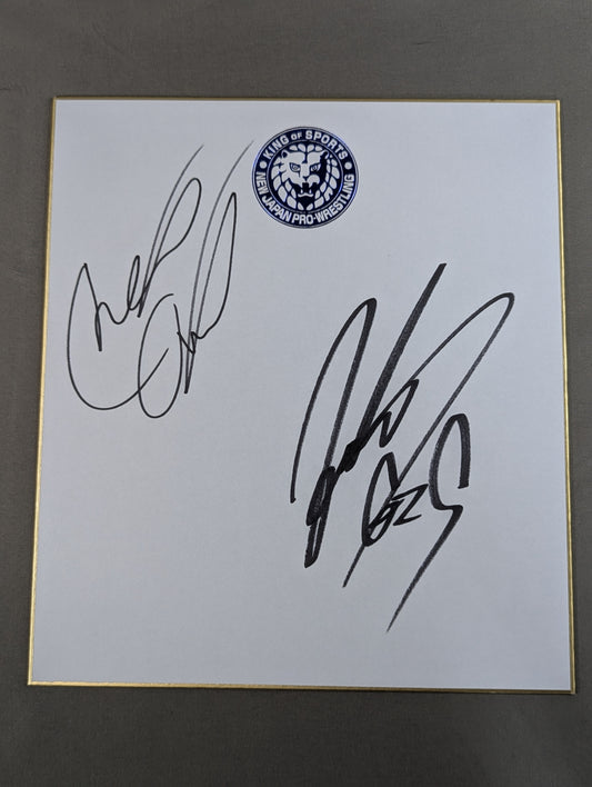 KENTA & Chase Owens (Lion Mark Shikishi ( Autograph board ) )