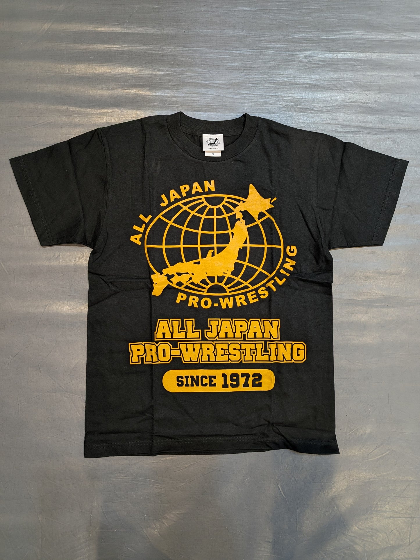All Japan Pro Wrestling  Logo T-Shirt (Black× Orange)