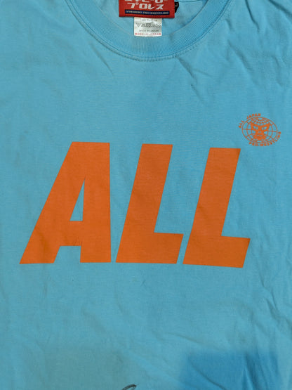 【青柳優馬 直筆サイン入り】全日本プロレス×ユキヒーロープロレス「ALL」Tシャツ(カットソー)