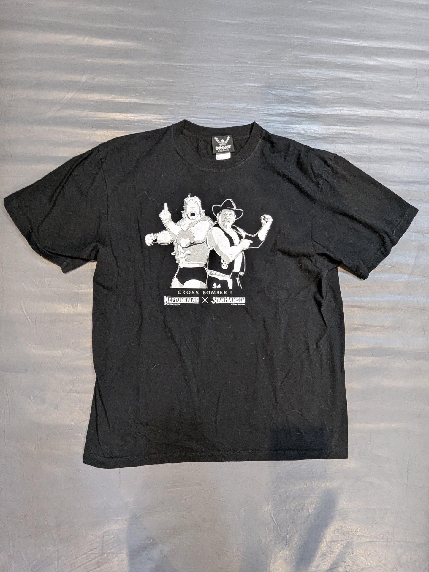 キン肉マン×スタン・ハンセン コラボレーションＴシャツ(ネプチューンマン・ブラックver.)