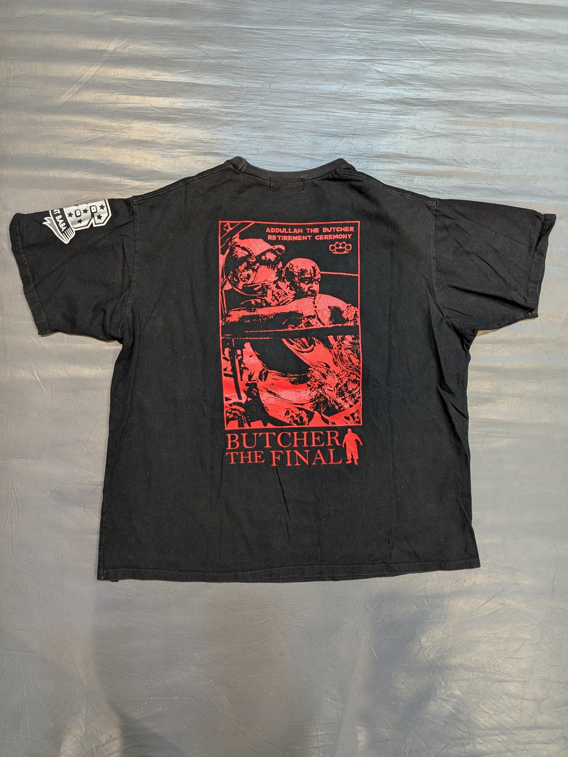 直筆サイン入り】アブドーラ・ザ・ブッチャー「引退記念」Tシャツ – 闘道館