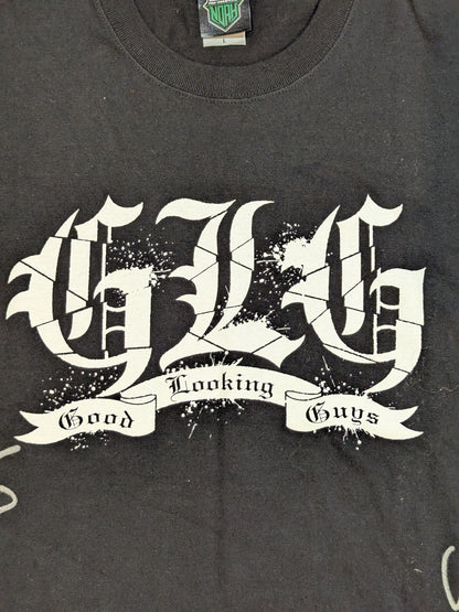 [5 fighters hand signed autograph GLG T-shirt