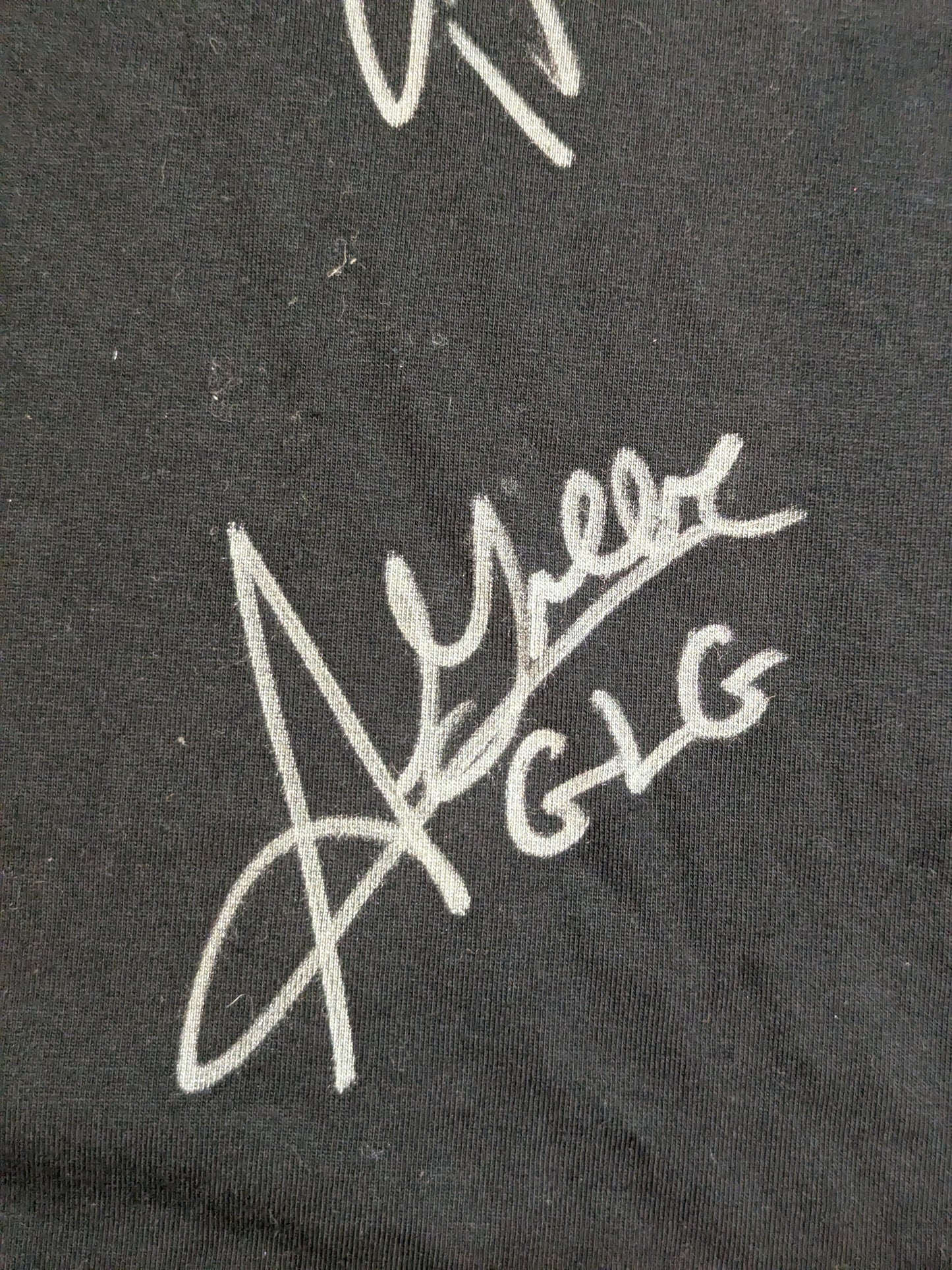 [5 fighters hand signed autograph GLG T-shirt