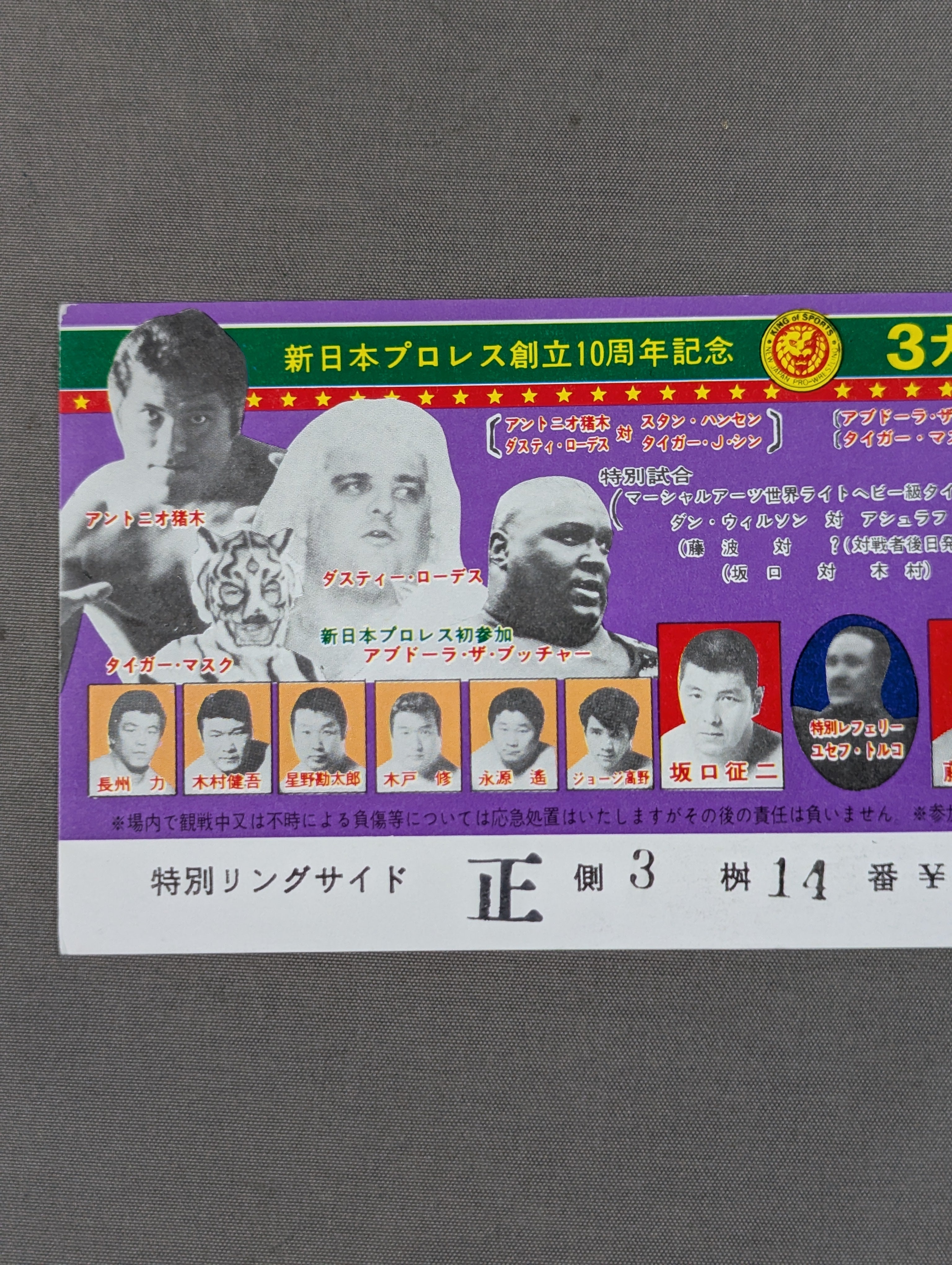 ☆タイガーvsビジャーノ・Ⅲ☆ 創立10周年記念 3大スーパーファイト