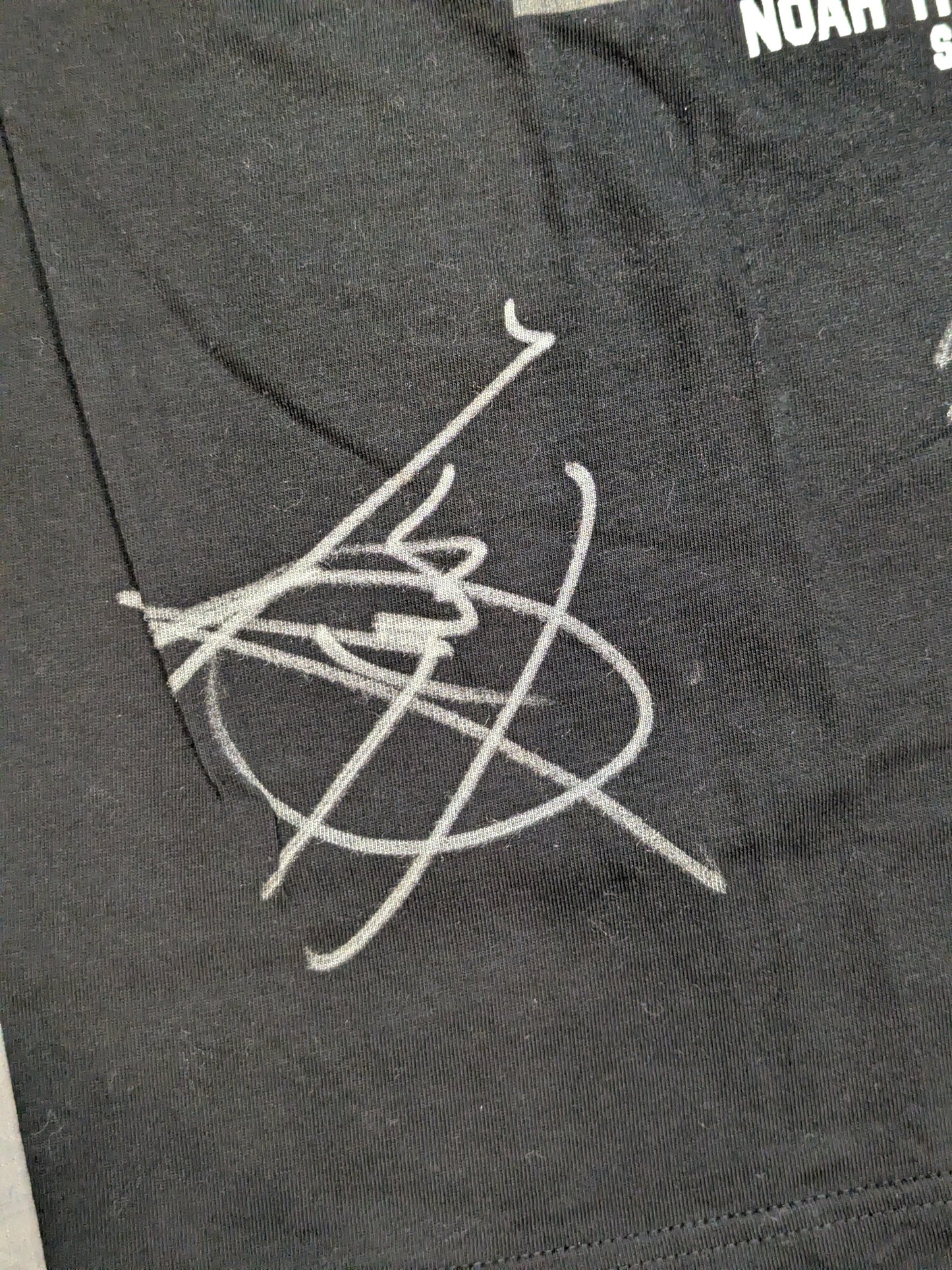 [3 fighters hand signed autograph 】NOAH×PHOTO THE LIVE! "NOAH THE DEPARTURE" T-shirt (black)