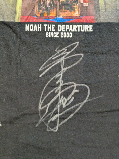 [3 fighters hand signed autograph 】NOAH×PHOTO THE LIVE! "NOAH THE DEPARTURE" T-shirt (black)
