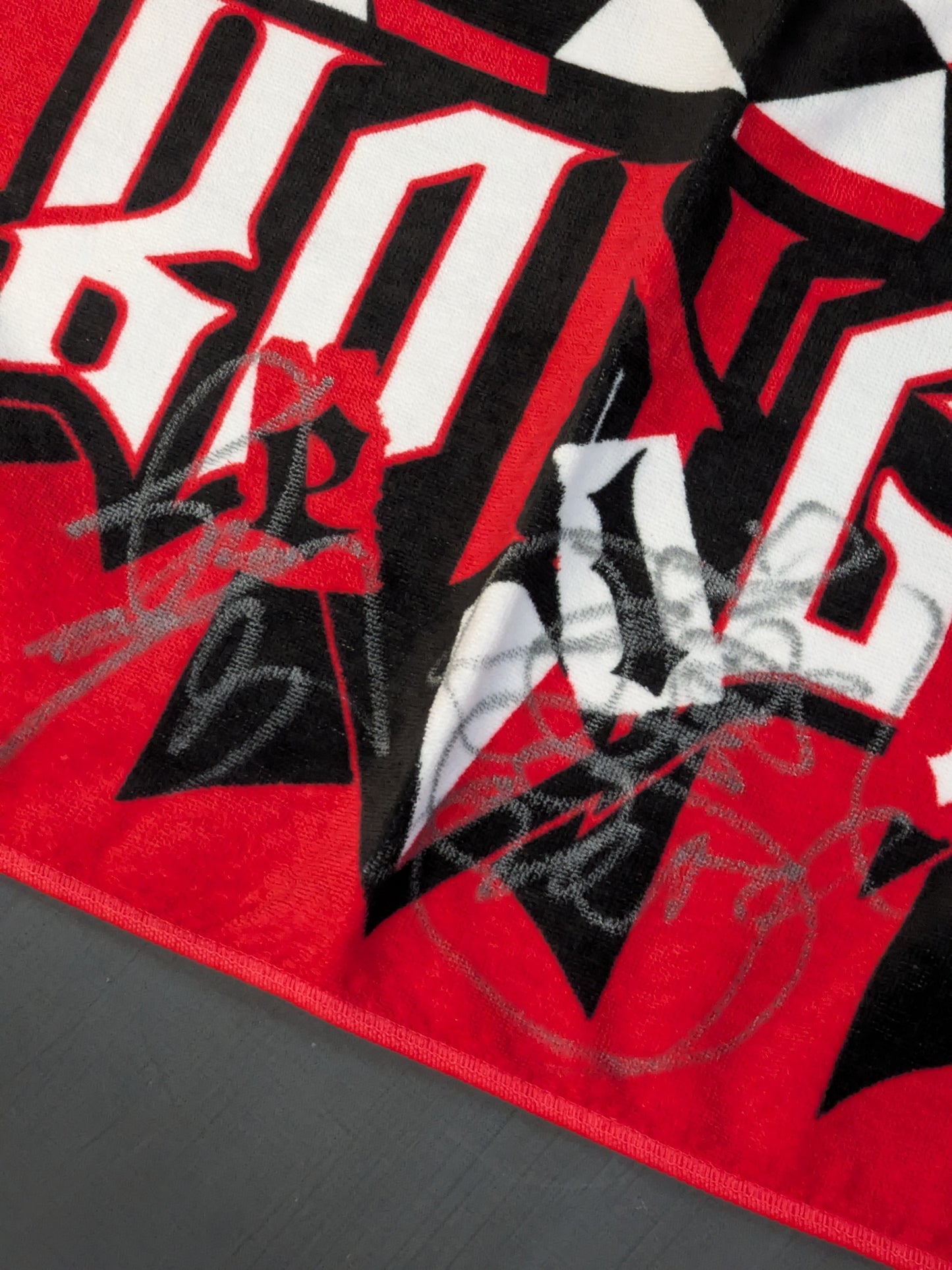 【7 peoplehand signed autograph 】Kongo Sports Towel
