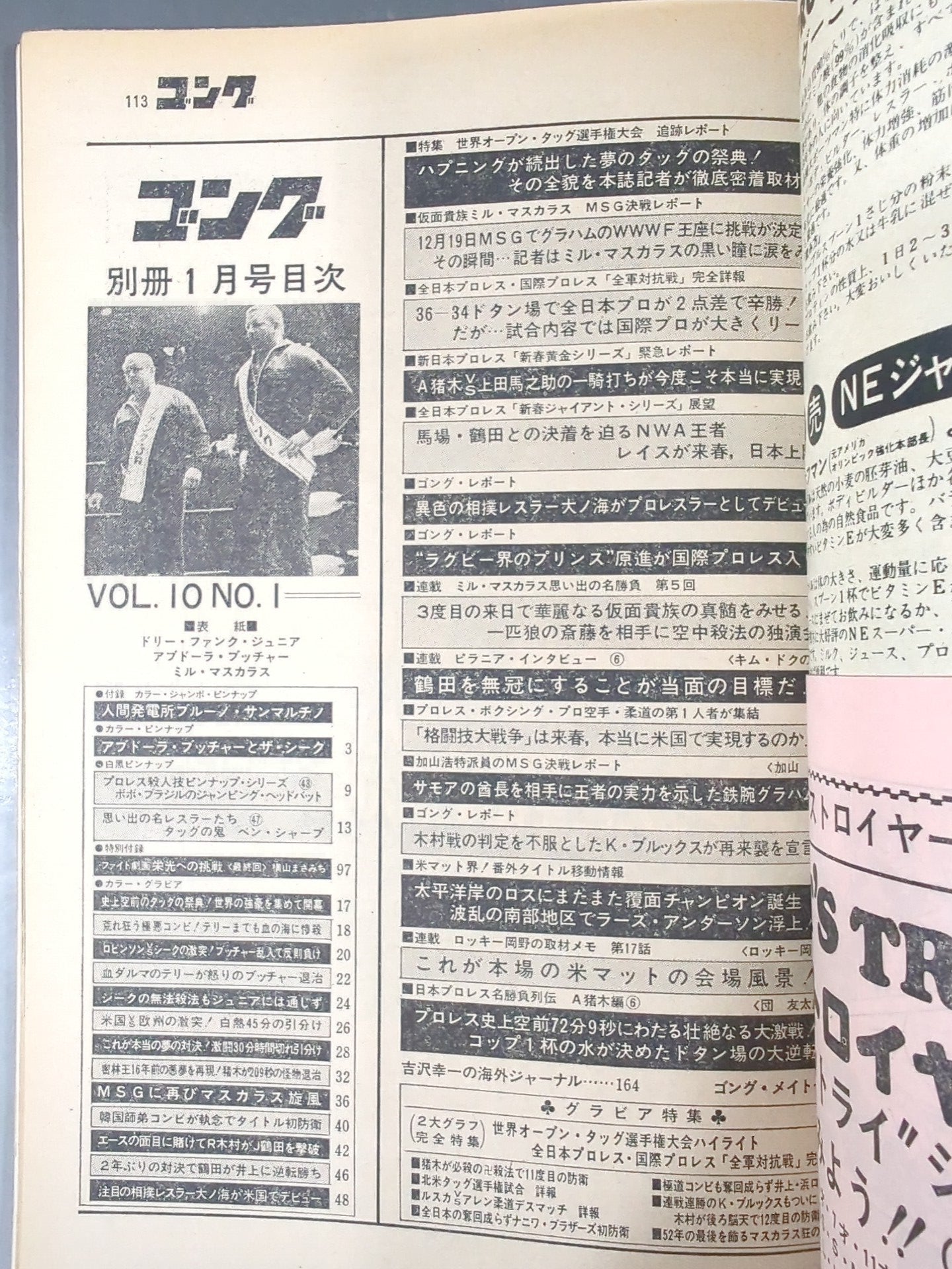 別冊ゴングVol.10 No.1 – 闘道館