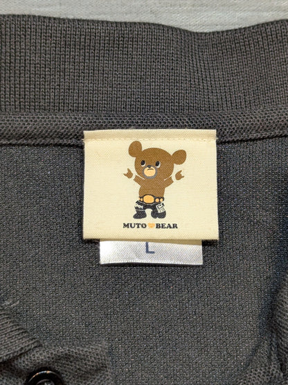 Muto Keiji  "Muto Bear" Polo Shirt (Black)