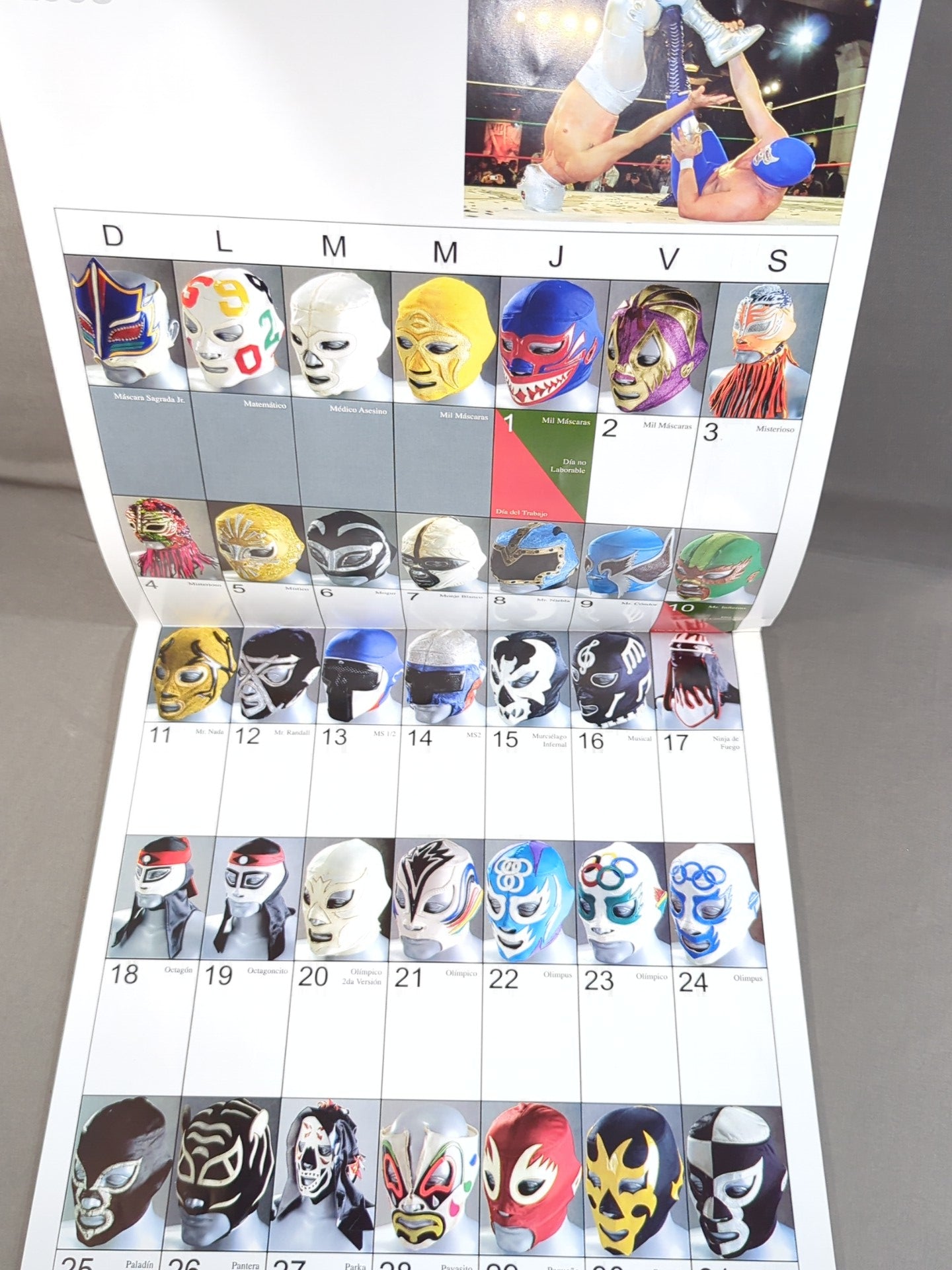 CALENDARIO DE MASCARAS 2008