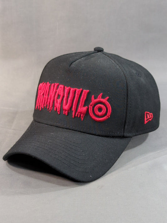 内藤哲也×NEW ERA(R) 9FORTY(TM) A-Frame キャップ①(ブラック×レッド)