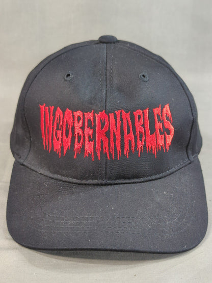 L・I・J「INGOBERNABLES」ベースボールキャップ(ブラック×レッド)