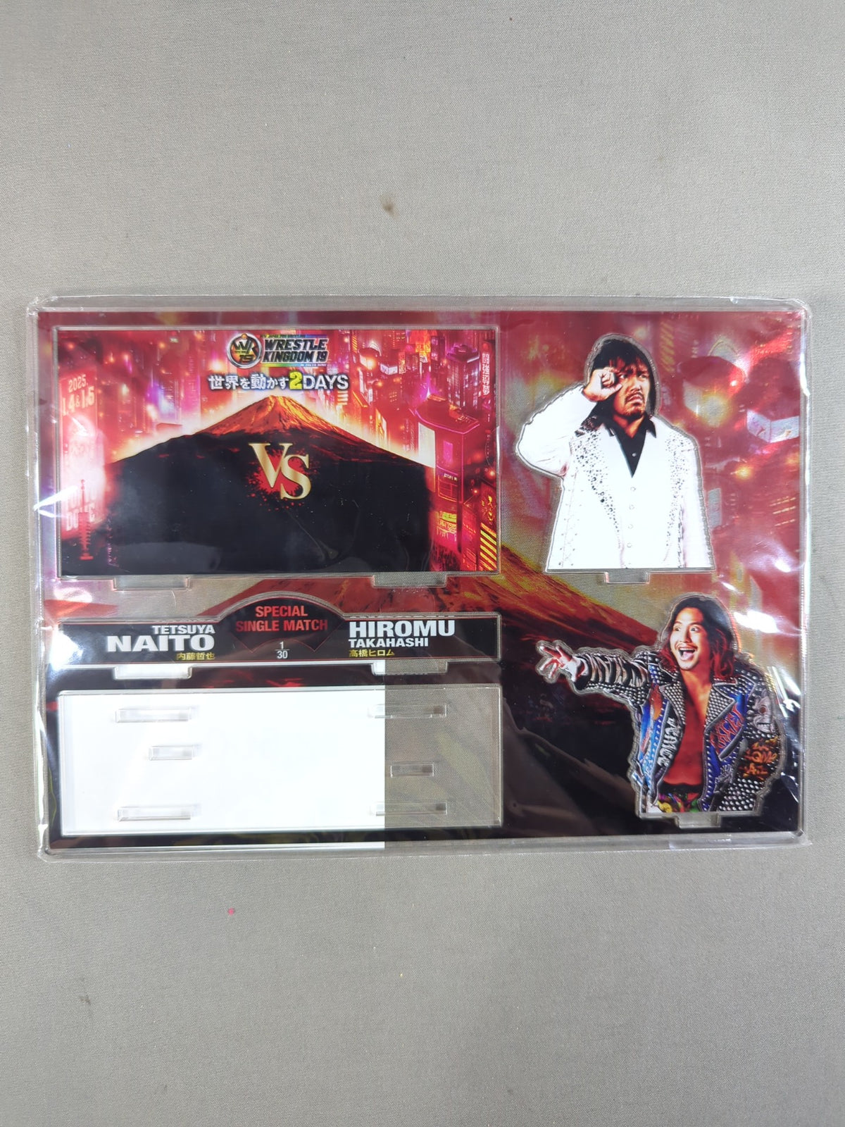 Tetsuya Naito vs Hiromu Takahashi  WRESTLE KINGDOM 19 Match Commemorative Acrylic Stand