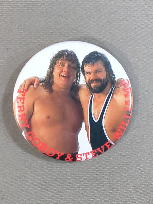 ★ Murder Torpedo ★ Terry Gordy & Steve Williams PinBack button (1)