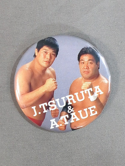 ★鶴田軍★ ジャンボ鶴田＆田上明 缶バッジ