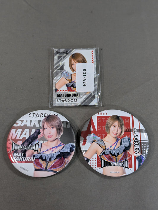★ Lady ★ of the Ring MAI SAKURAI  PinBack button Set(1)